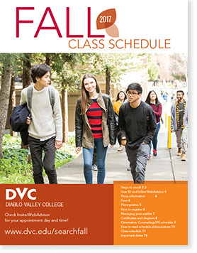 DVC Fall 2017 schedule cover