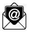 email symbol in envelope