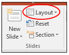 Layout button