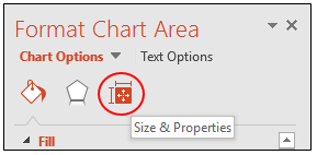 Size and Properties button
