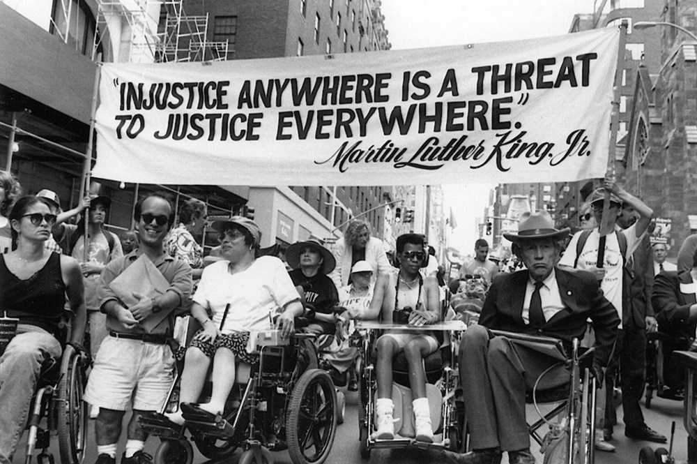 Disability Rights protestors