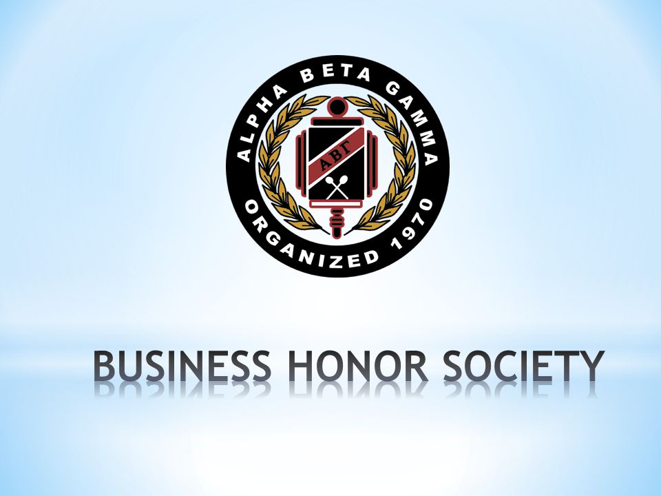 Alpha Beta Gamma Honor Society