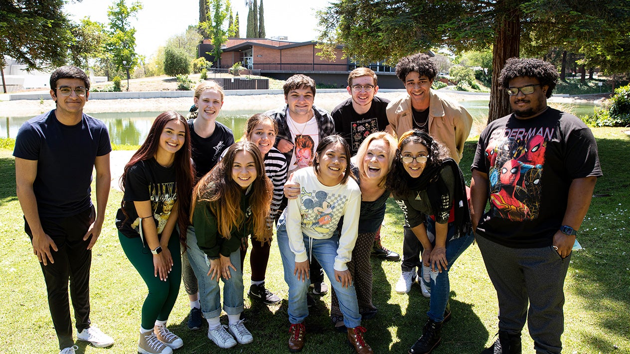 Diverse group of students at DVC