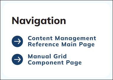 Side bar navigation on a component example page