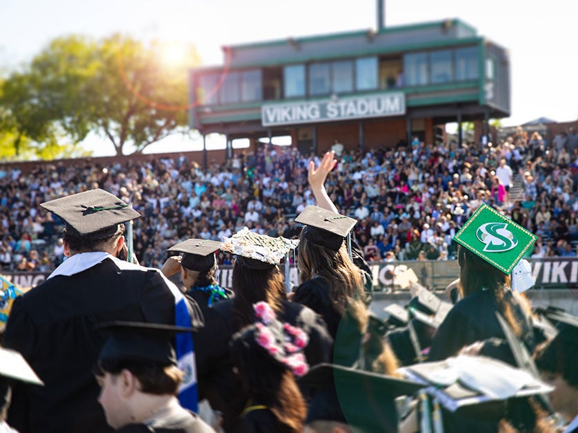 DVC graduates at commencement ceremony.