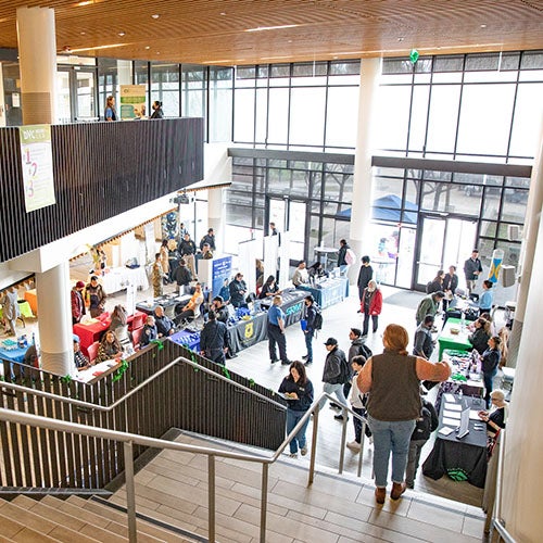 Career Fair in Hospitality & Food Studies building