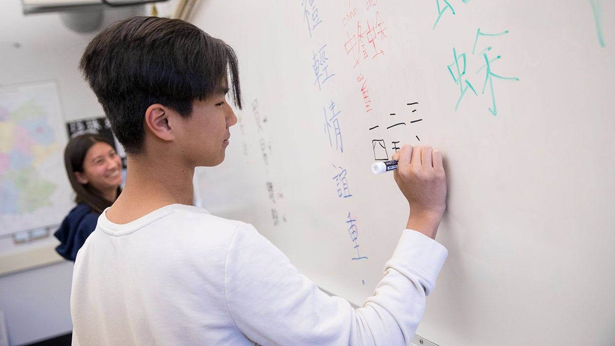 DVC students in Chinese class.