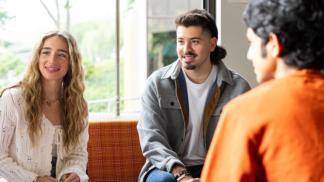 DVC students meeting in the Student Union.