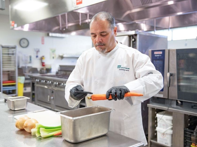 DVC culinary arts and hospitality student Casey Ferriera