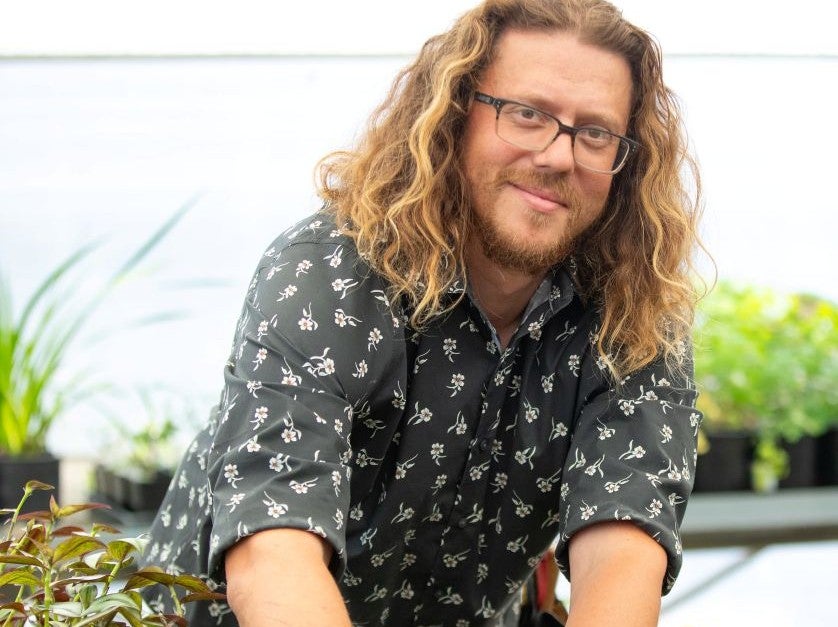 DVC horticulture student Michael Rada