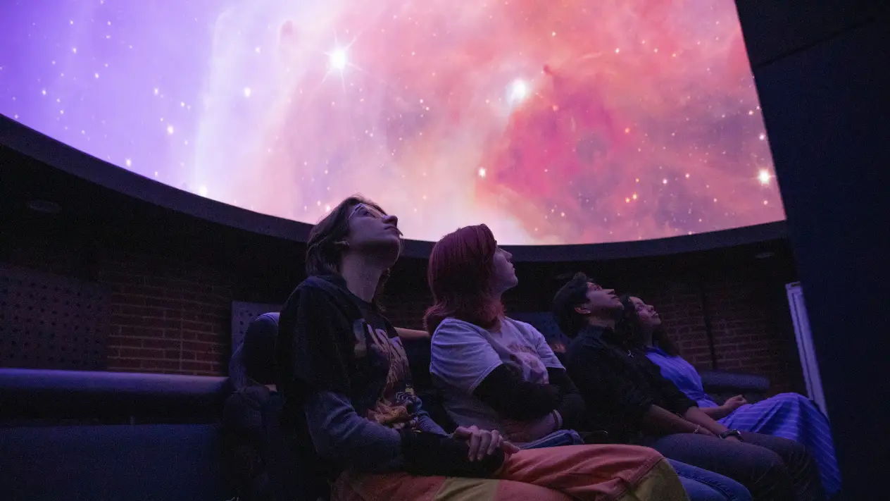 Planetarium with students