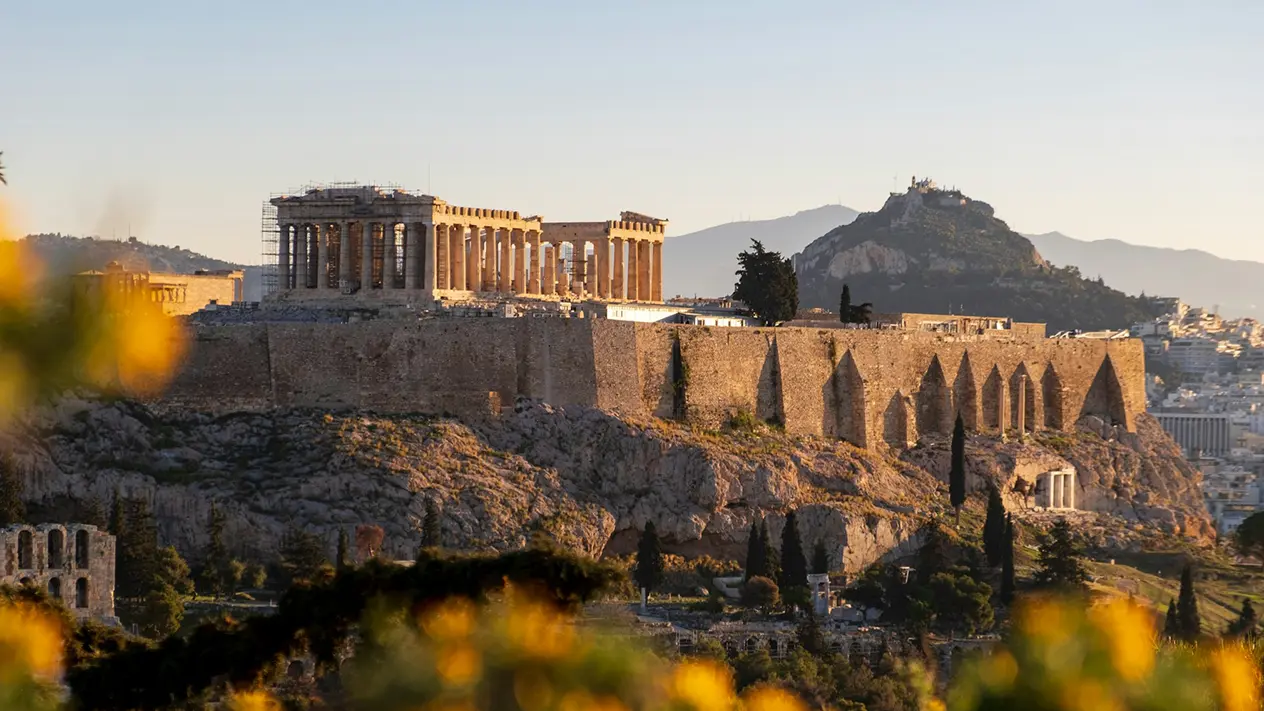 Overview of Athens, Greece.