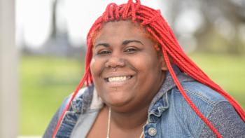 DVC early childhood education student and former foster youth Tiara Breaux