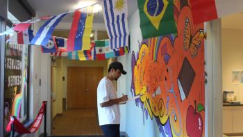 Student in the DVC Inclusivity and Wellness Center