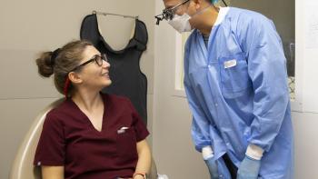 DVC dental students in the DVC dental clinic