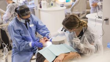 DVC dental students in the DVC dental clinic