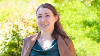 DVC GIS/GPS alum Morgan March on the DVC campus