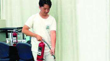 DVC student Aizihaer Haishan participating in the DVC Health Career Academy 