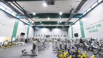 A wide view of the DVC gym