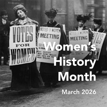 Women's History Month events logo