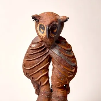 Photo of a statue from the art exhibit