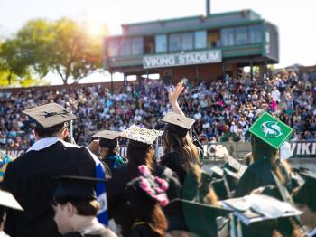 DVC graduates at commencement ceremony.