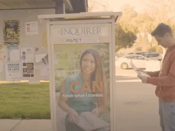 One of the Inquirer's newstands at DVC.