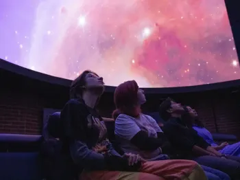 Students in the planetarium.