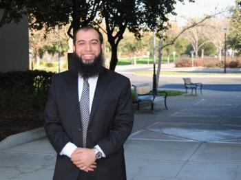 San Ramon student standing outdoors on campus