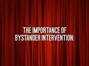Bystander intervention video cover image.